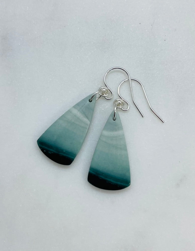 One-of-a-Kind Polychrome Jasper Stone Earrings - A Celebration of Vibrance and Strength