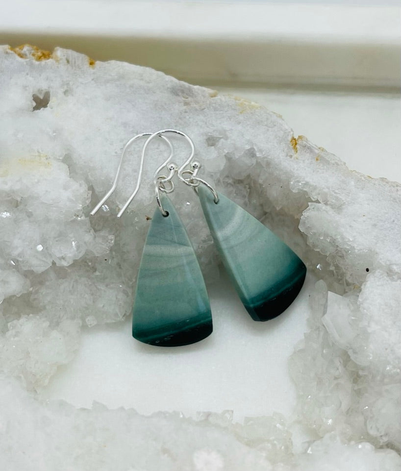 One-of-a-Kind Polychrome Jasper Stone Earrings - A Celebration of Vibrance and Strength