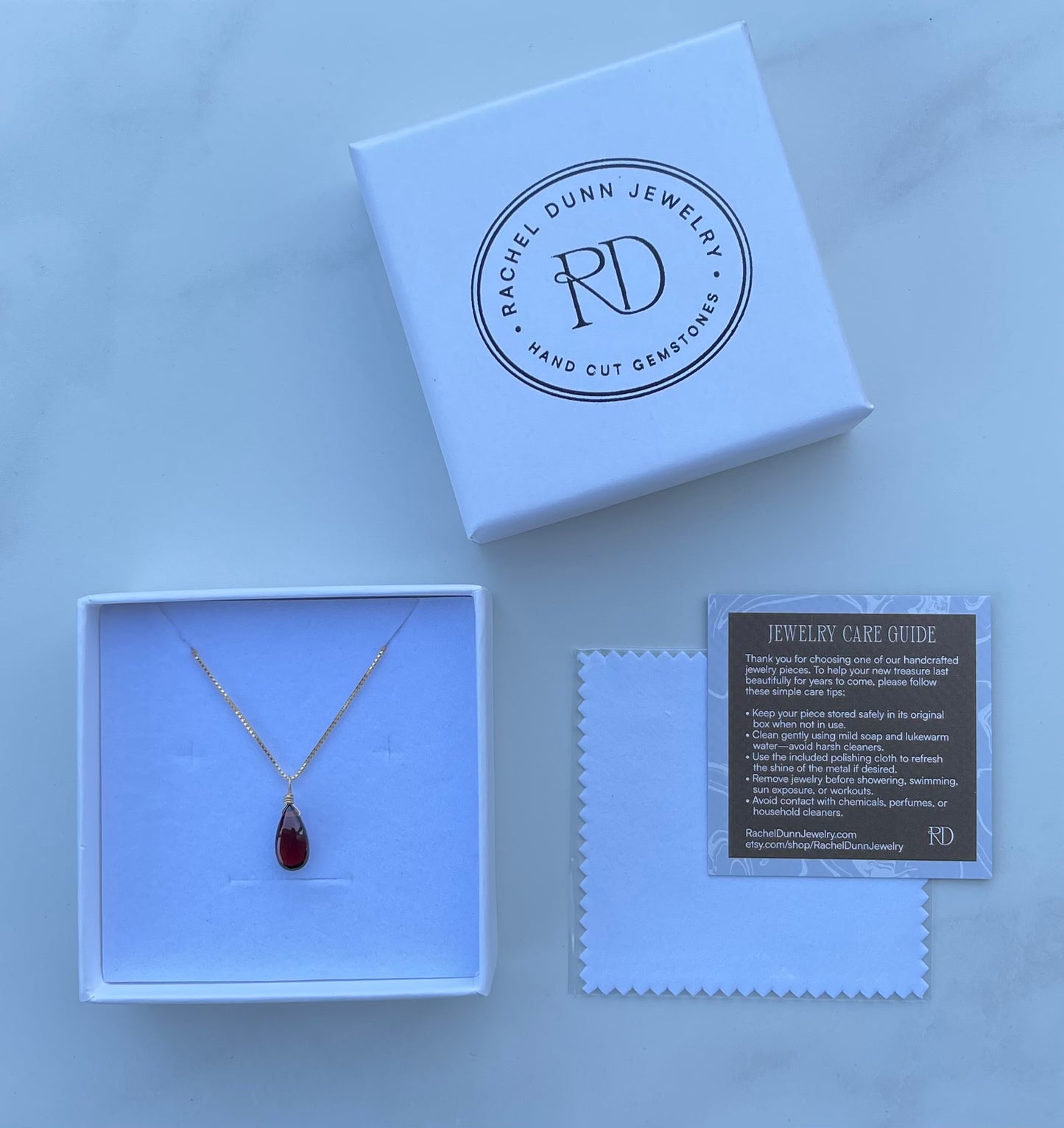 Minimalist Garnet Necklace for Protection and Inner Strength
