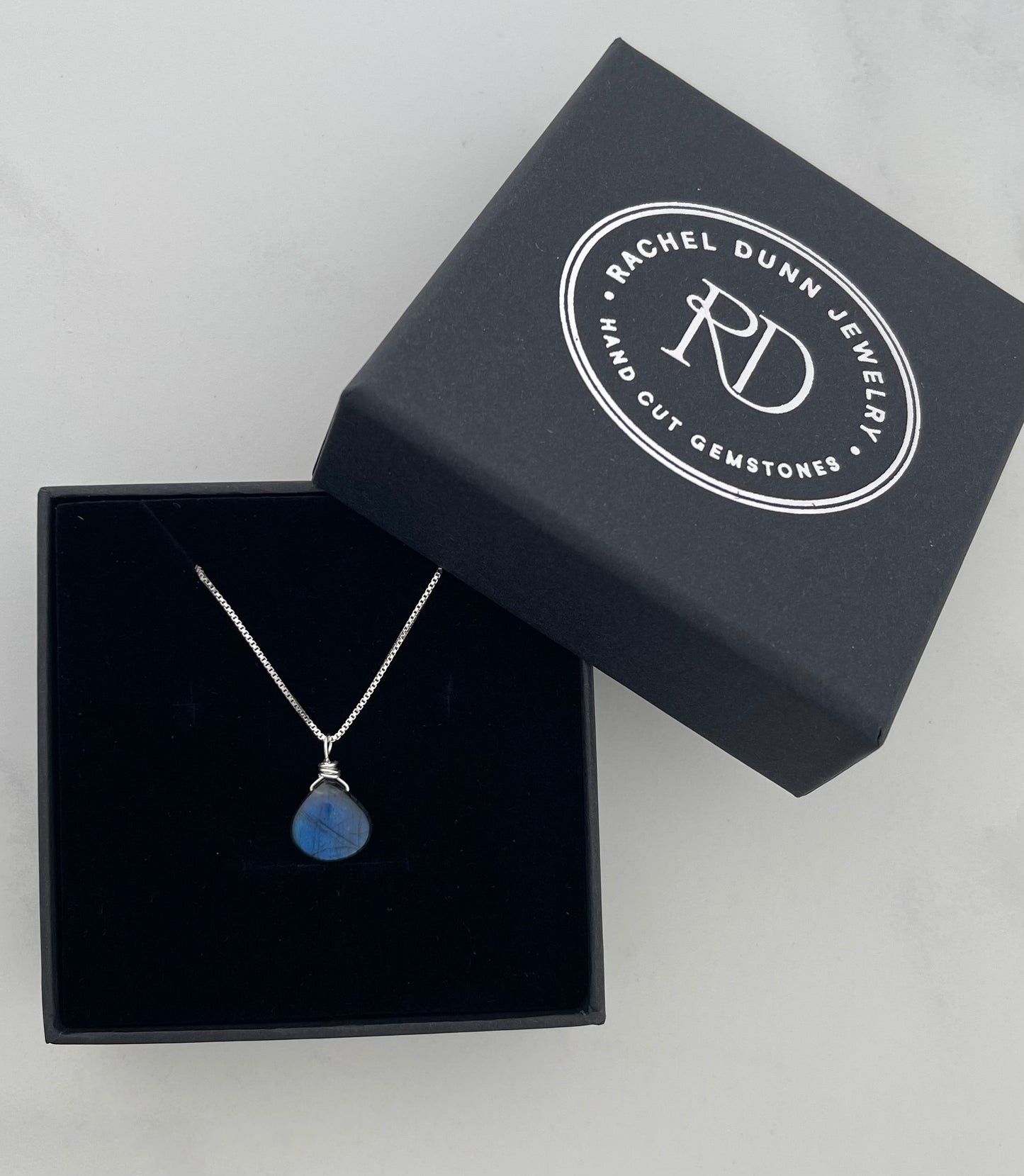 Labradorite Teardrop Necklace for Protection and Inner Strength