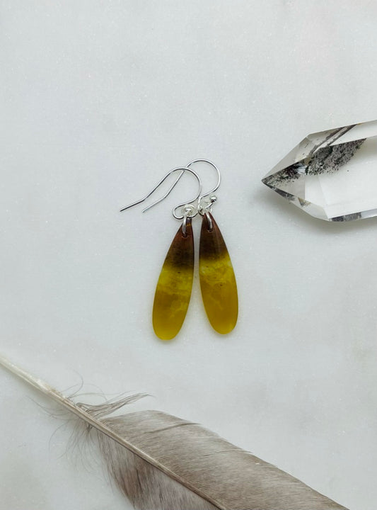 One-of-a Kind Artisan Stone Earrings, Petrified Wood Jewelry, Handcrafted in the USA in Sterling Silver