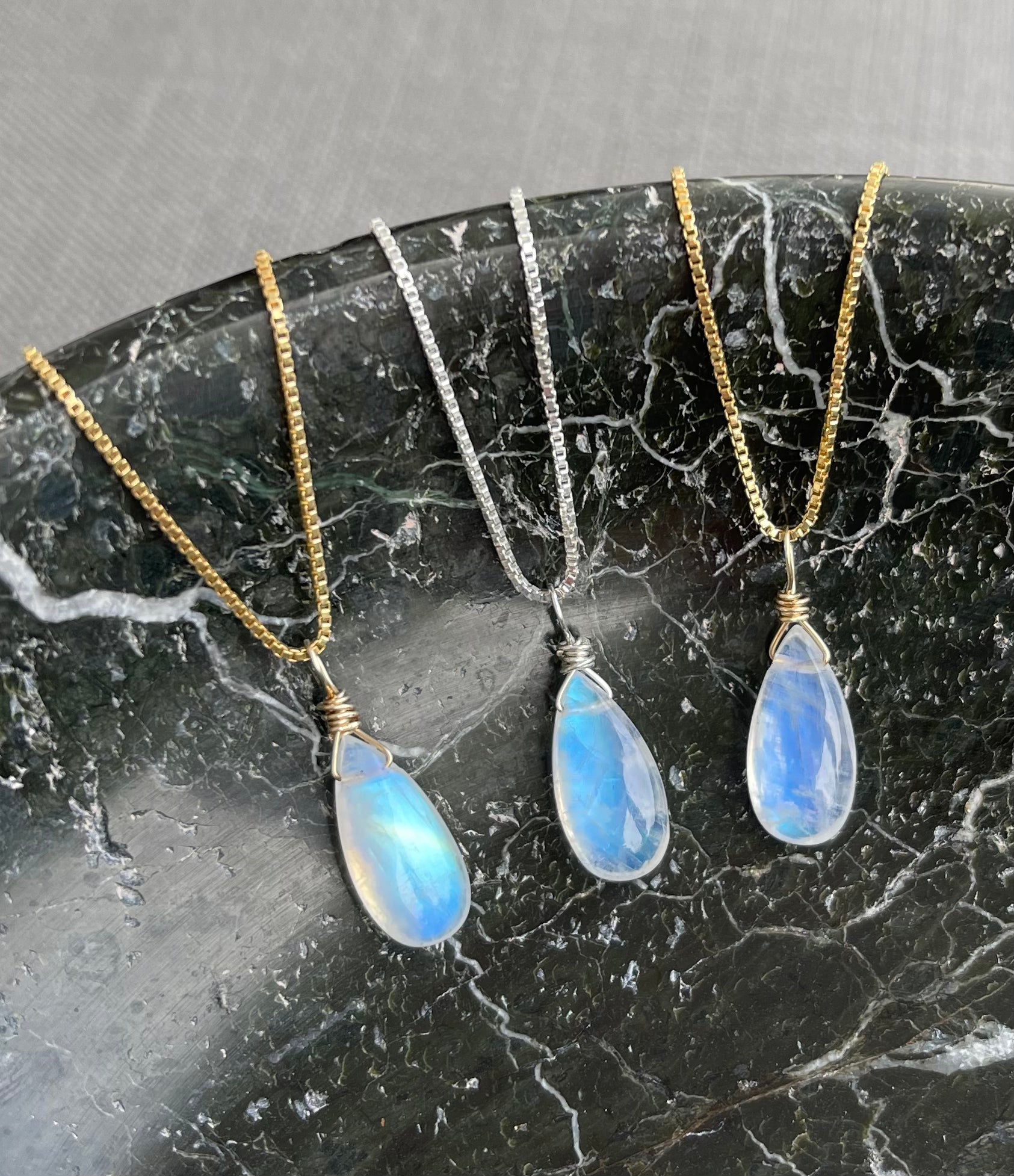 Tear Drop Shaped Moonstone store Pendant