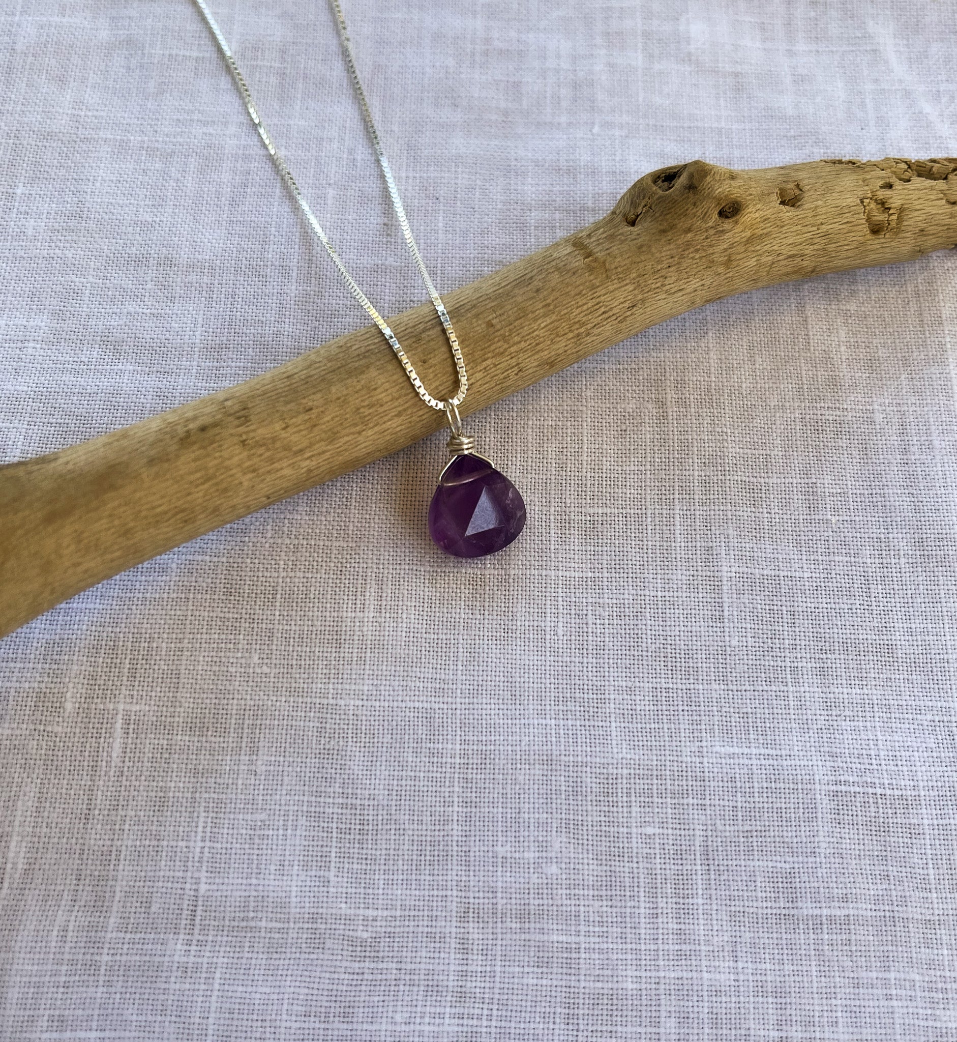 Amethyst Necklace | Calming Crystal for Anxiety – Rachel Dunn Jewelry